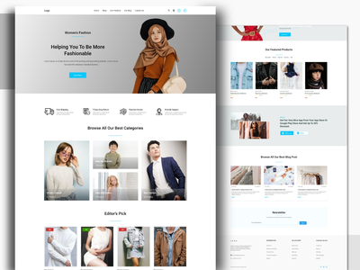 电子商务网站登陆页面(E-commerce Web landing page)
