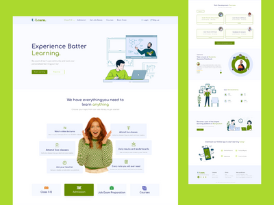 电子学习登陆页面(E- Learning landing page)