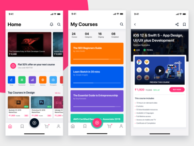 电子学习 iOS 应用程序(e-Learning iOS App)