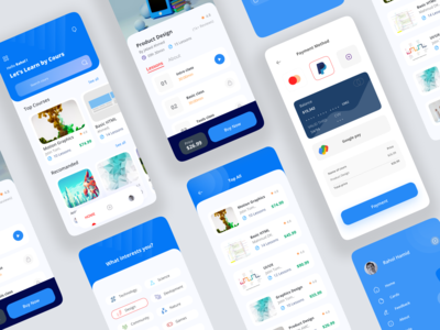 电子学习、课程应用程序 ui/ux(E-Learning, Course fied app ui/ux)