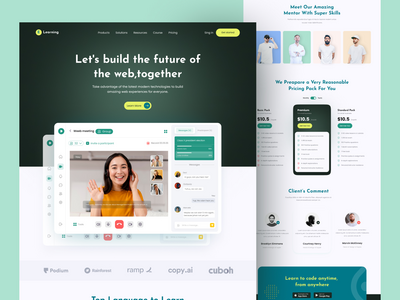 电子学习登陆页面(E-Learning Landing page)
