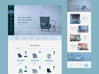 家具店登陆页面(Furniture shop Landing page)