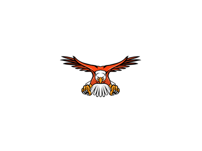 白头鹰俯冲前吉祥物(Bald Eagle Swooping Front Mascot)
