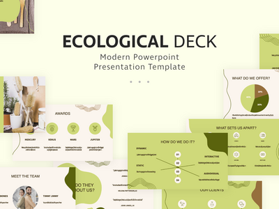 生态的PowerPoint演示模板(Ecological PowerPoint Presentation Template)