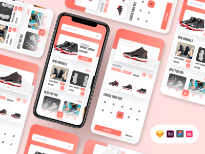 鞋子应用界面(Shoes App UI)