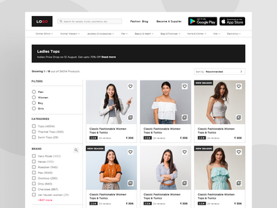 产品列表页面(Product listing page)