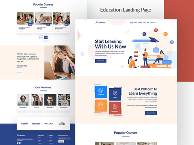 教育登陆页面模板(Education Landing Page Template)