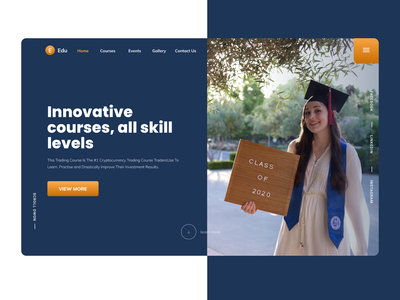 教育网页登陆页面(Education Web Landing Page)