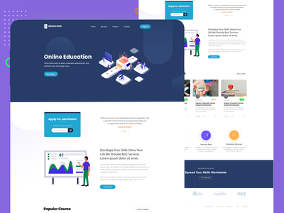 教育登陆页面(Education Landing Page)