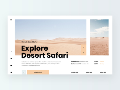 沙漠野生动物园 - 英雄标题(Desert Safari - Hero Header)