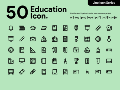 Kawaicon-50 教育线图标(Kawaicon - 50 Education Line Icon)