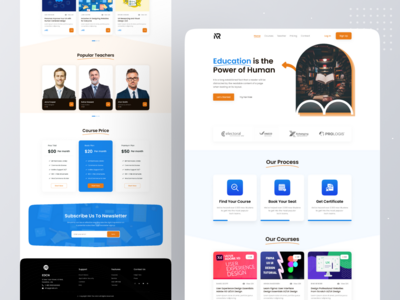 电子学习平台登陆页面(E-Learning Platform Landing Page)