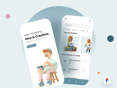 教育学习应用程序UI设计(Education Learning App Ui Design)