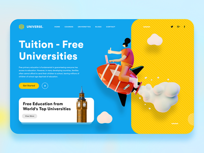 教育网页模板(Education Web Template)