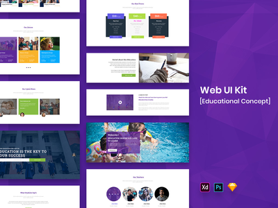 教育 Web UI Kit-02(Education Web UI Kit-02)