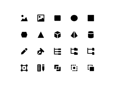设计图标集矢量隔离(Design icon set vector isolated)