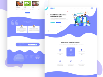 教育登陆页面(Education landing page)