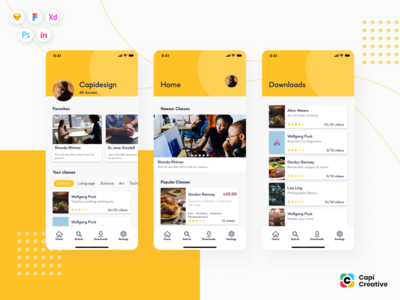 Edupi - 电子学习应用程序 UI 套件(Edupi - E-Learning App UI Kit)