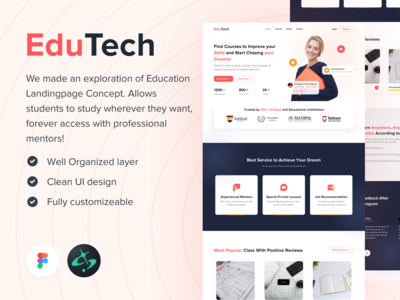 Landingpage EduTech 概念(Landingpage EduTech Concept)