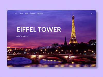 埃菲尔铁塔登陆页面(Eiffel Tower Landing Page)