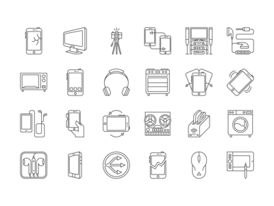 32 个电子图标(32 Electronics Icons)