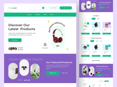 电子商务登陆页面(Ecommerce Landing Page)