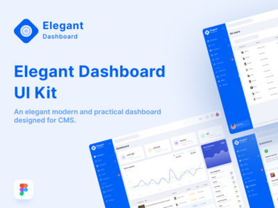 优雅的仪表板 UI 套件(Elegant Dashboard UI Kit)