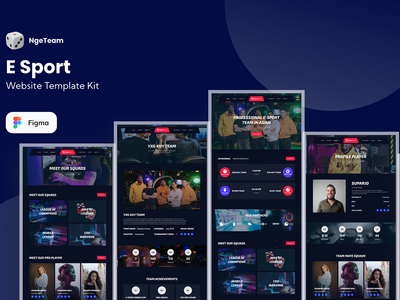 NgeTeam 电子竞技网站模板(NgeTeam E-Sport Website Template)