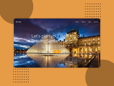 旅行网页登陆页面用户界面(Trip Web Landing Page UI)