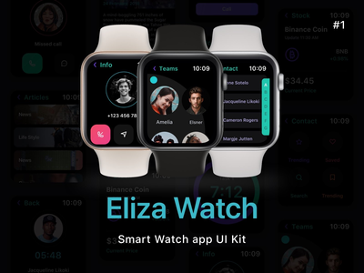 Eliza - Apple Watch UI 套件（#1）(Eliza - Apple Watch UI Kit (#1))