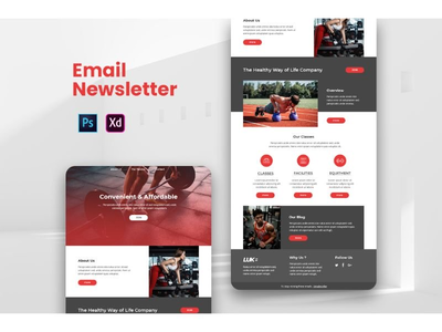 电子邮件通讯模板(Email Newsletter Templates)