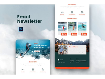 电子邮件通讯模板(Email Newsletter Templates)