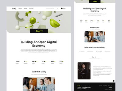 Enefty - NFT 网站 UI 工具包（关于我们）(Enefty - NFT Website UI Kit (About Us))