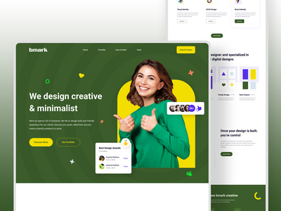 设计机构组合网页模板(Design Agency Portfolio Web Template)