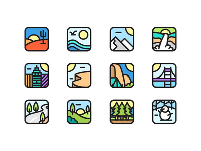 环境应用程序图标集(Environment App Icon Set)