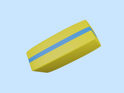 橡皮擦图标的 3d 渲染(3d rendering of Eraser icon)
