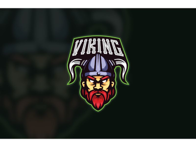 电子竞技标志维京人(Esport Logo Viking)