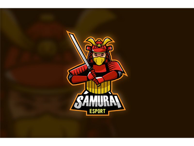 电子竞技 标志 武士 电子竞技(Esport Logo Samurai Esport)
