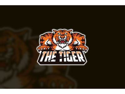 电子竞技标志老虎(Esport Logo  The Tiger)