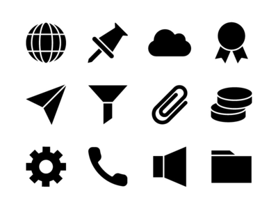 基本图标集字形 03(Essential Icon Set Glyph 03)