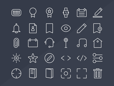 基本大纲图标 2(Essential Outline Icon 2)