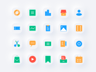 基本用户界面图标集 创辉(Essential User Interface Icon Set Colorfull)