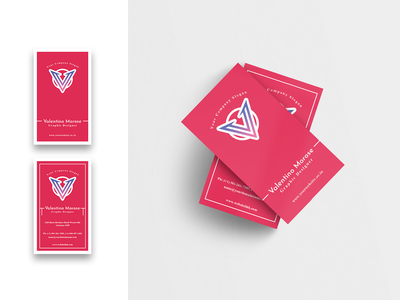 设计师创意名片-Vertical-02(Designer Creative Business Card-Vertical-02)