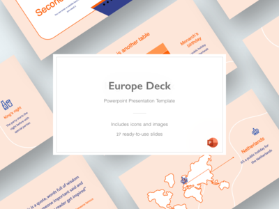 欧洲甲板 - 终极演示模板(Europe Deck - Ultimate Presentation Template)