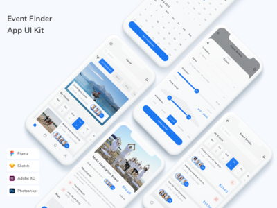 事件查找器应用程序 UI 工具包(Event Finder App UI Kit)