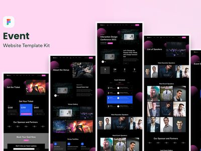 活动会议网站模板(Event Conference Website Template)