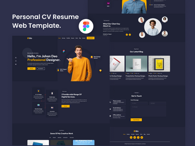 #1Bio - 个人简历模板(#1Bio - Personal CV Resume Template)