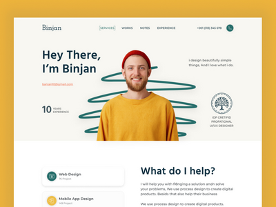 设计师作品集网站(Designer Portfolio Website)