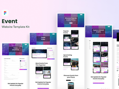 活动在线票务网站模板(Event Online Ticketing Website Template)