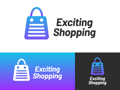 令人兴奋的购物标志设计(Exciting Shopping Logo Design)